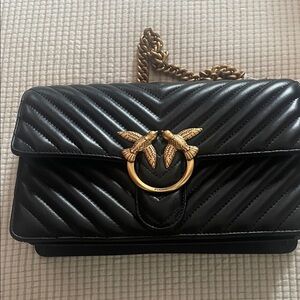 Pinko Quilted Leather Bag